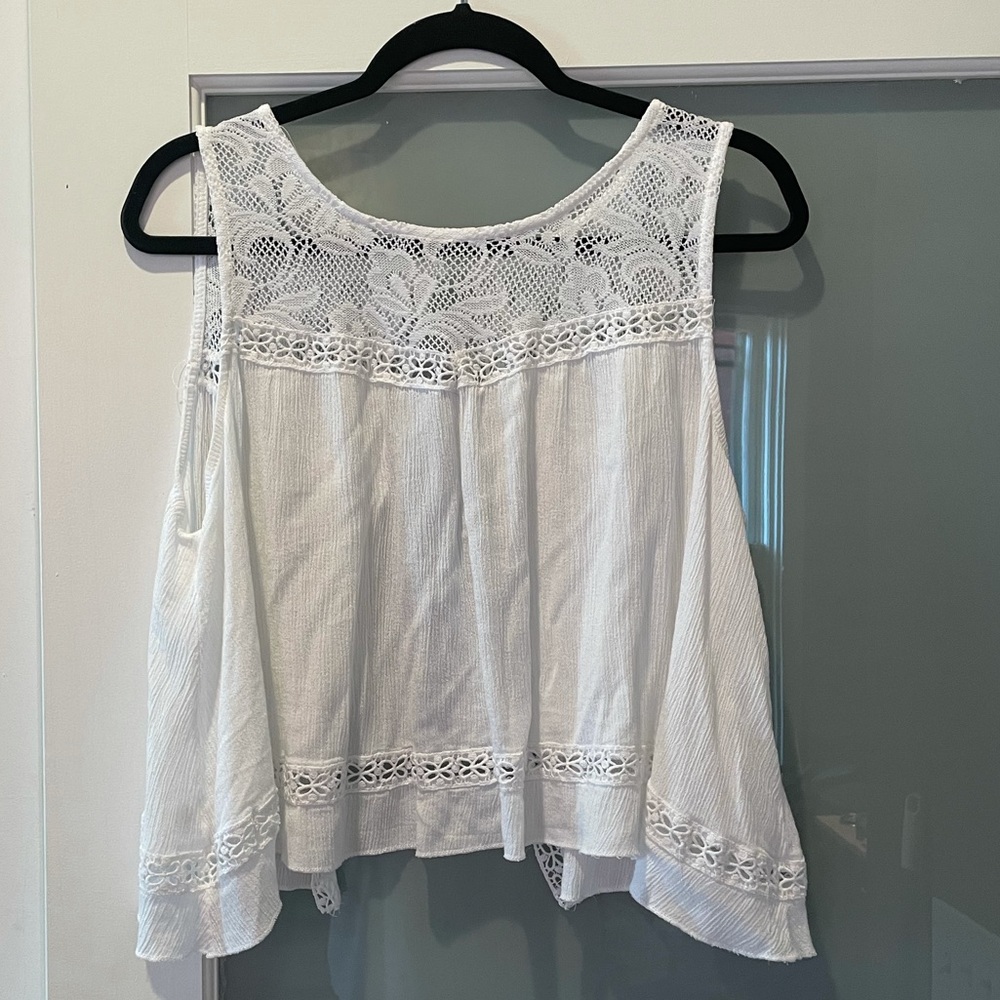 Poof Open Back Cropped Tank Top